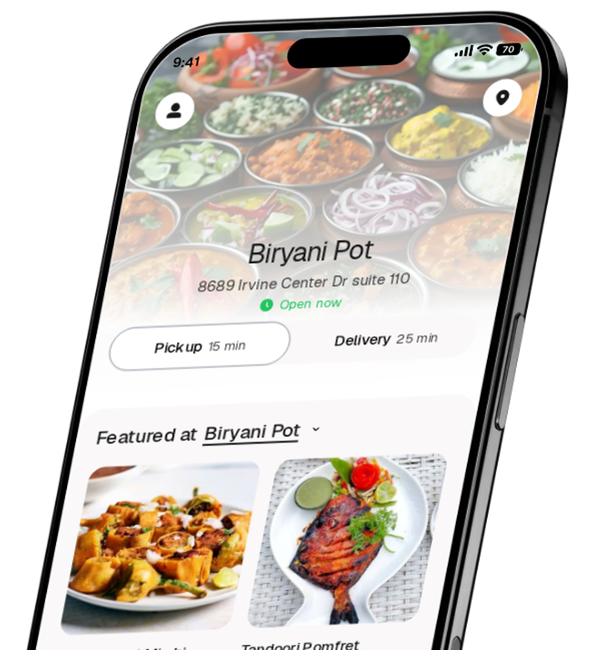 Biryani Pot app preview
